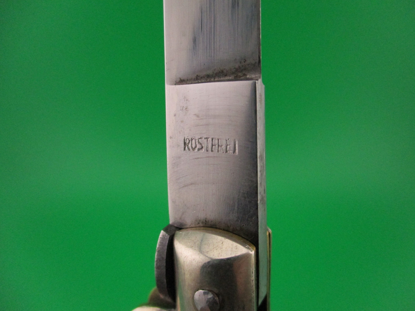 C. Jul Herbertz IMPORT 23cm Italian Transitional Brazilian horn switchblade knife