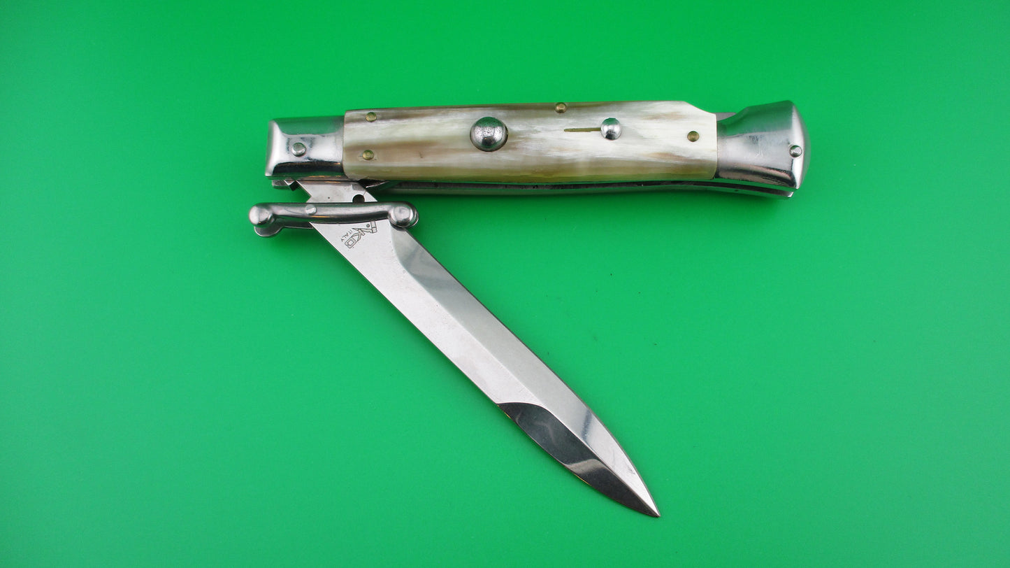 AKC Italy 23cm Italian Swing guard Honey horn automatic knife