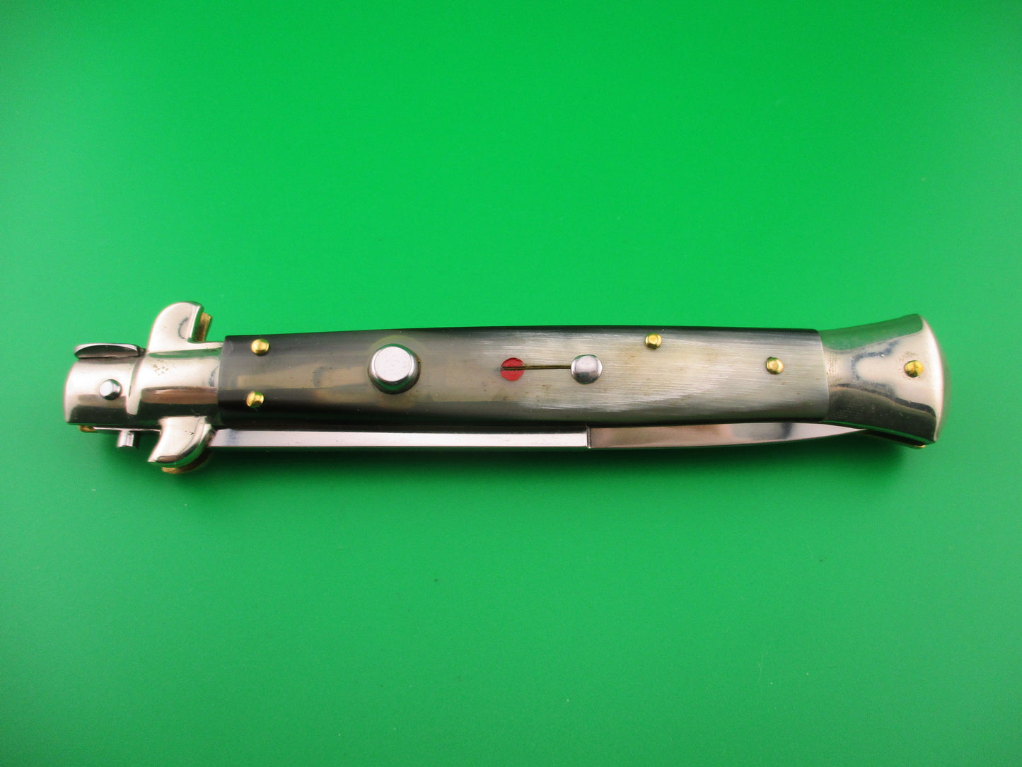 Walt's Flat Guard 28cm Italian Picklock Bayonet blade Brazilian horn automatic knife