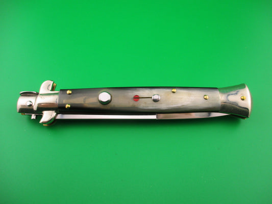 Walt's Flat Guard 28cm Italian Picklock Bayonet blade Brazilian horn automatic knife