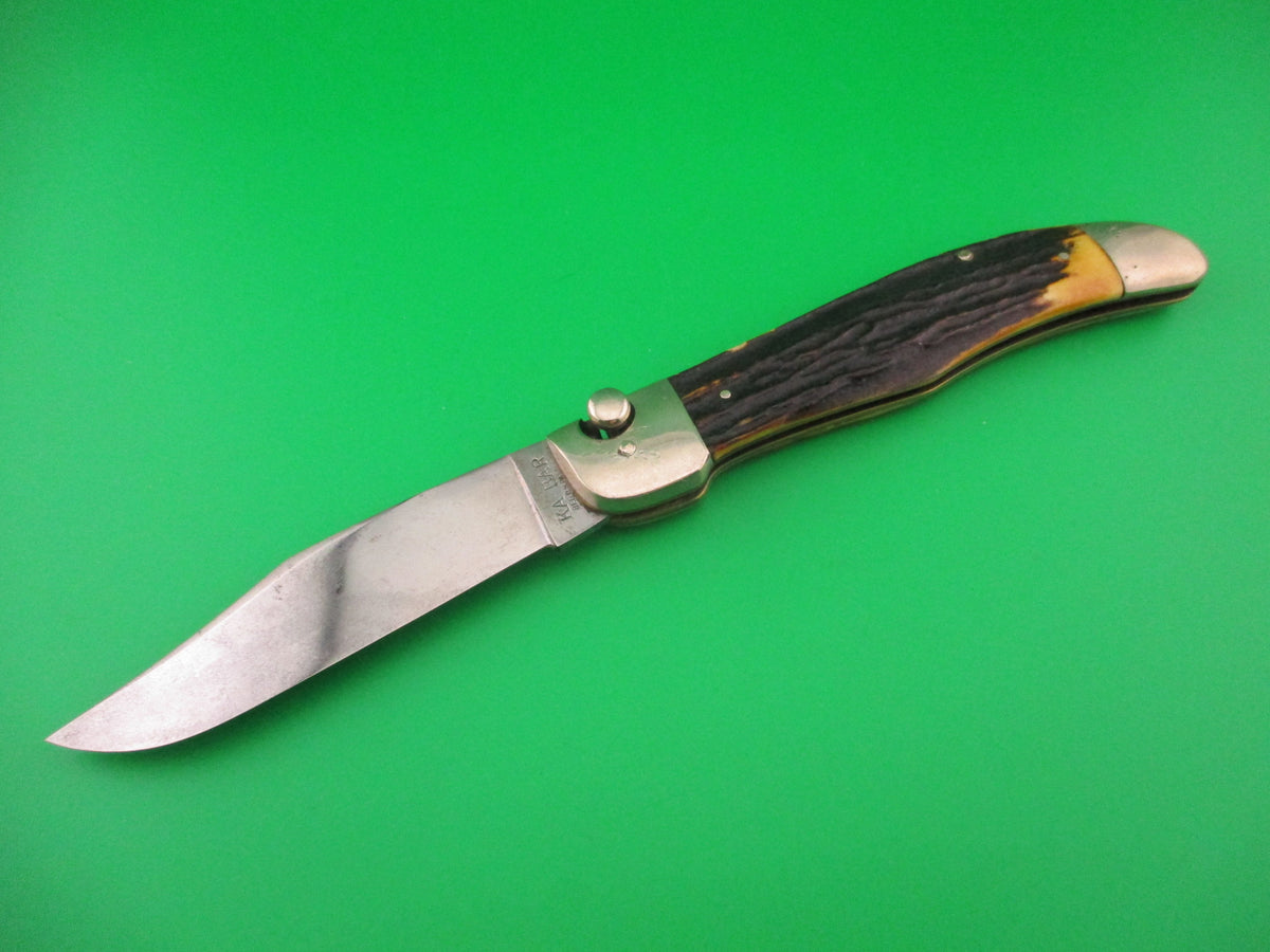 KABAR Medium (Baby) GRIZZLY Vintage Stag Automatic knife vintage