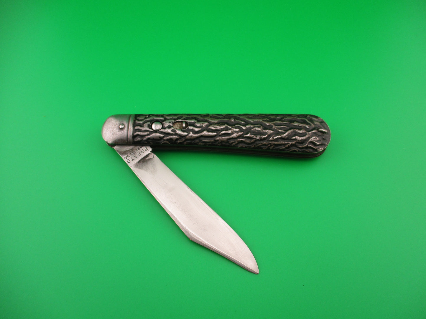 PRESTO MADE IN USA Vintage Hunter All Metal switchblade knife