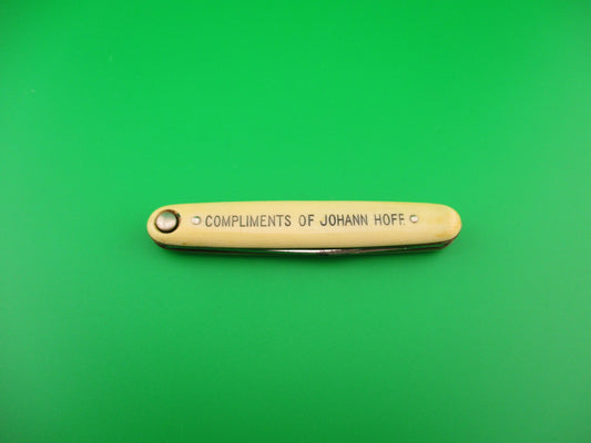Press Button Knife Co double Ivory Cell Johann Hoff antique switchblade knife