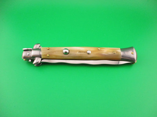 Frank B Italy 28cm Italian Swivel bolster KRIS blade Honey Horn automatic knife