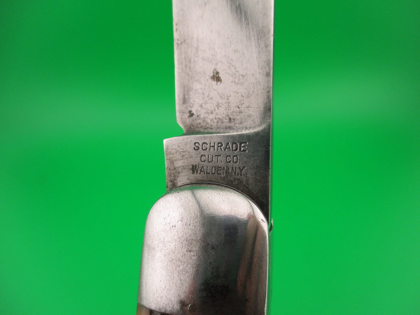 SCHRADE CUT CO Early #1543 3/4 Hunter Picked bone automatic knife