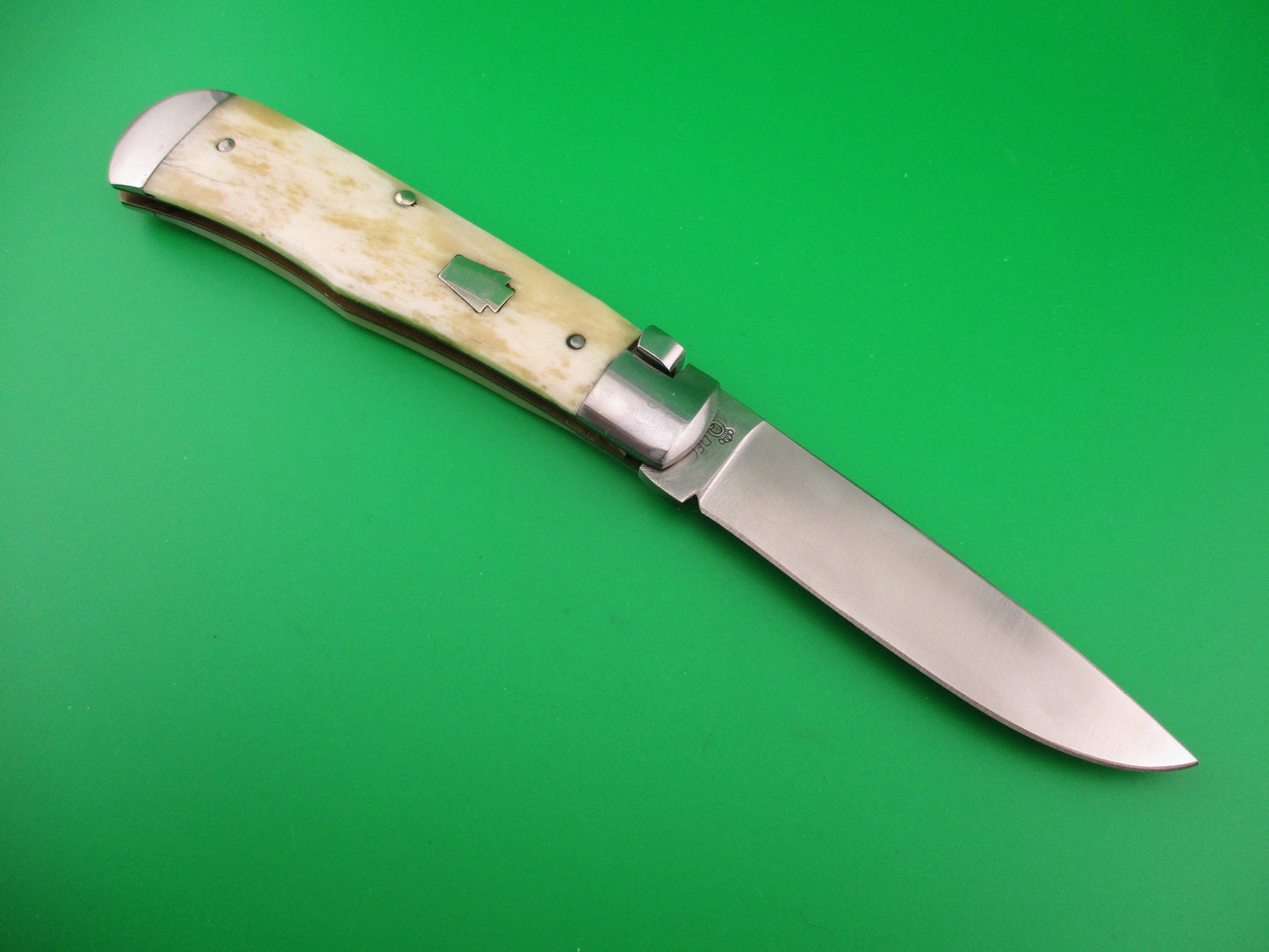 Schatt & Morgan #3 EXP S&M EXPRESS Drop point Smooth bone automatic knife