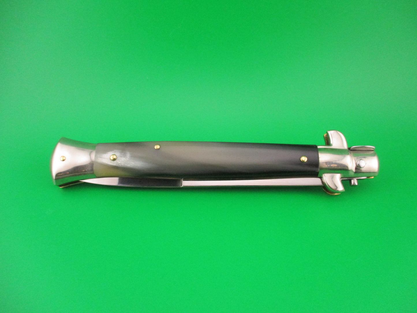 Walt's Flat Guard 28cm Italian Picklock Bayonet blade Brazilian horn automatic knife