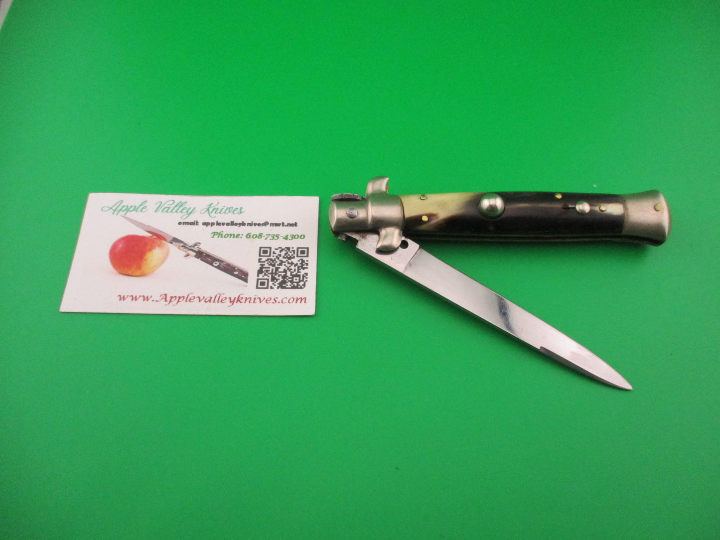 C. Jul Herbertz IMPORT 23cm Italian Transitional Brazilian horn switchblade knife