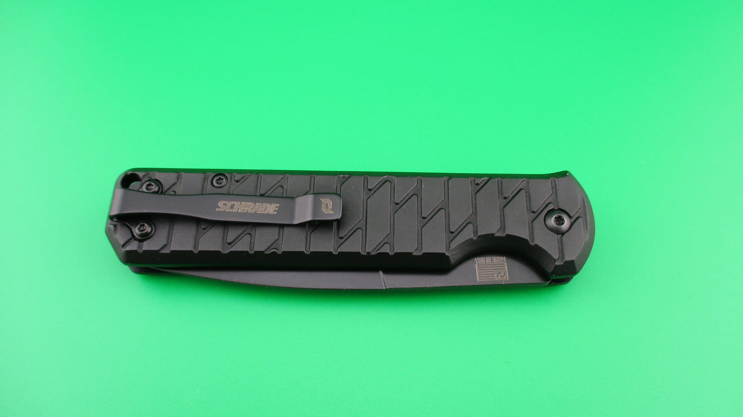 Schrade Alpha Class Entice AUTO Folding Knife  Black Bayonet Blade switchblade