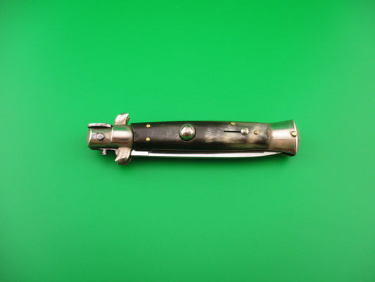 INOX (in diamond) 20cm Italian Transitional swivel bolster vintage automatic knife