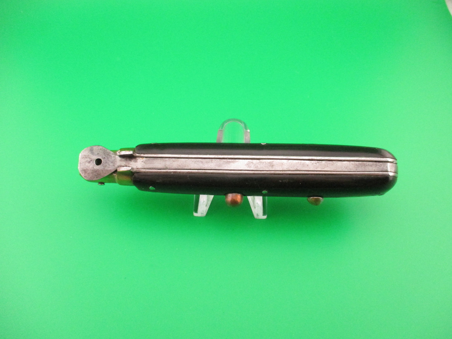 FROSOLONE 27cm Italian 1940s Picklock Wood Brass Vintage automatic knife