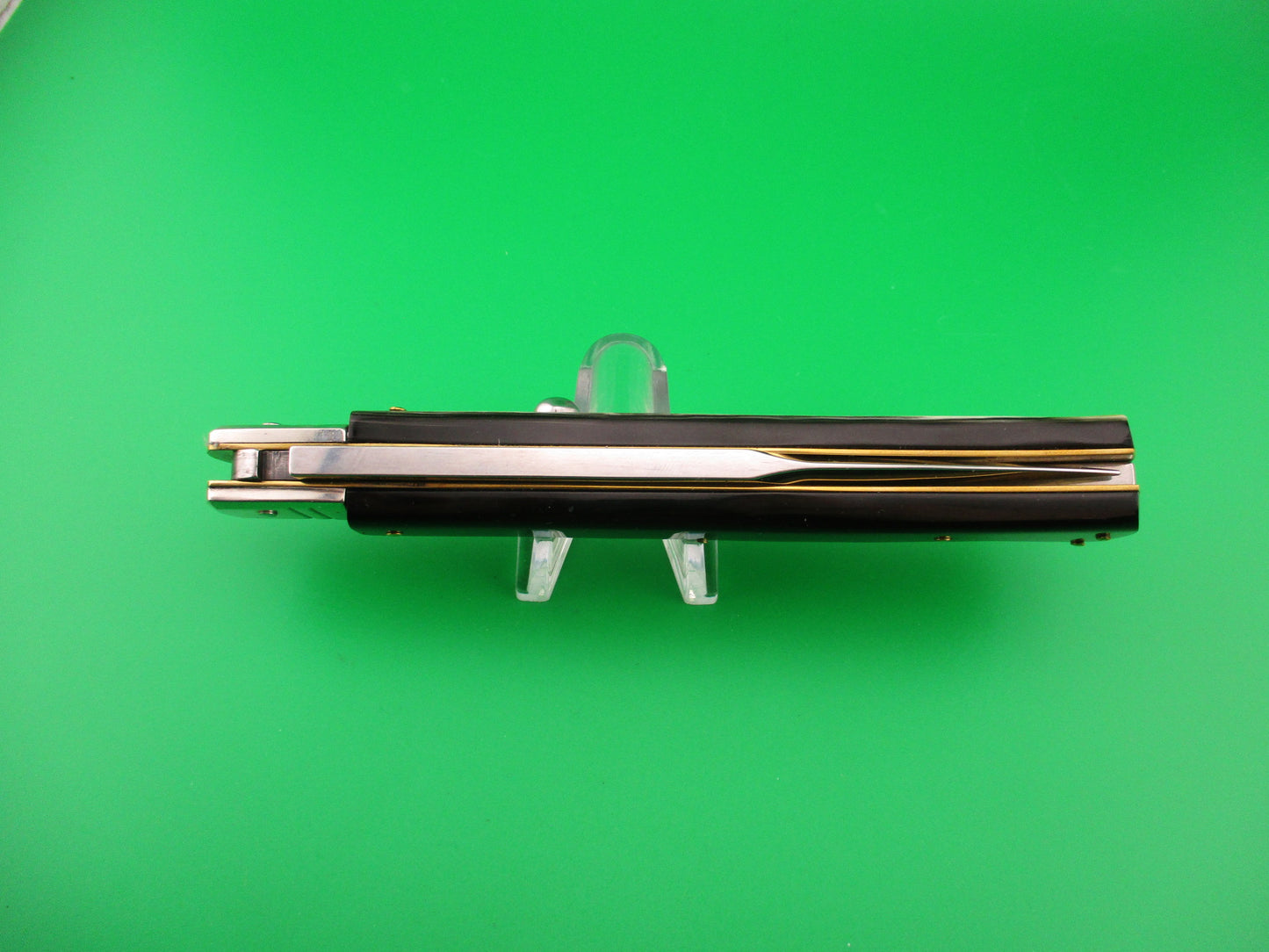 DM Dolphin 28cm Italian SHARK Bayonet lockback Horn handled automatic knife