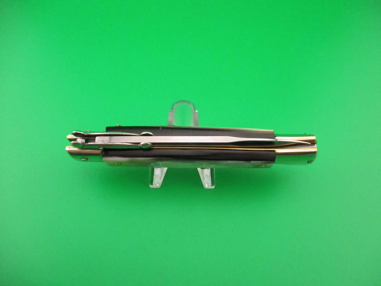 AGA CAMPOLIN 23cm Italian Swing Guard Horn Bayonet blade automatic knife