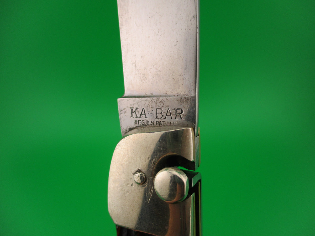 KABAR Medium (Baby) GRIZZLY Vintage Stag Automatic knife vintage