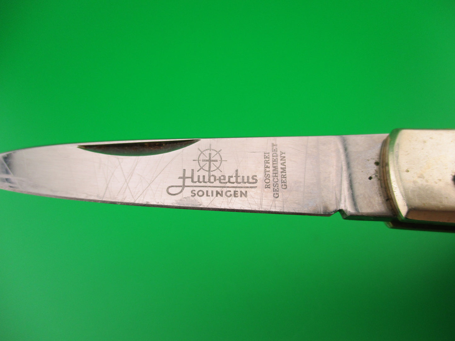 Hubertus SOLINGEN 9cm German Stag Lever Slim line automatic knife