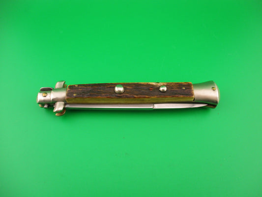 CORICAMA ITALY 28cm Italian Picklock Stag 1950s vintage automatic knife