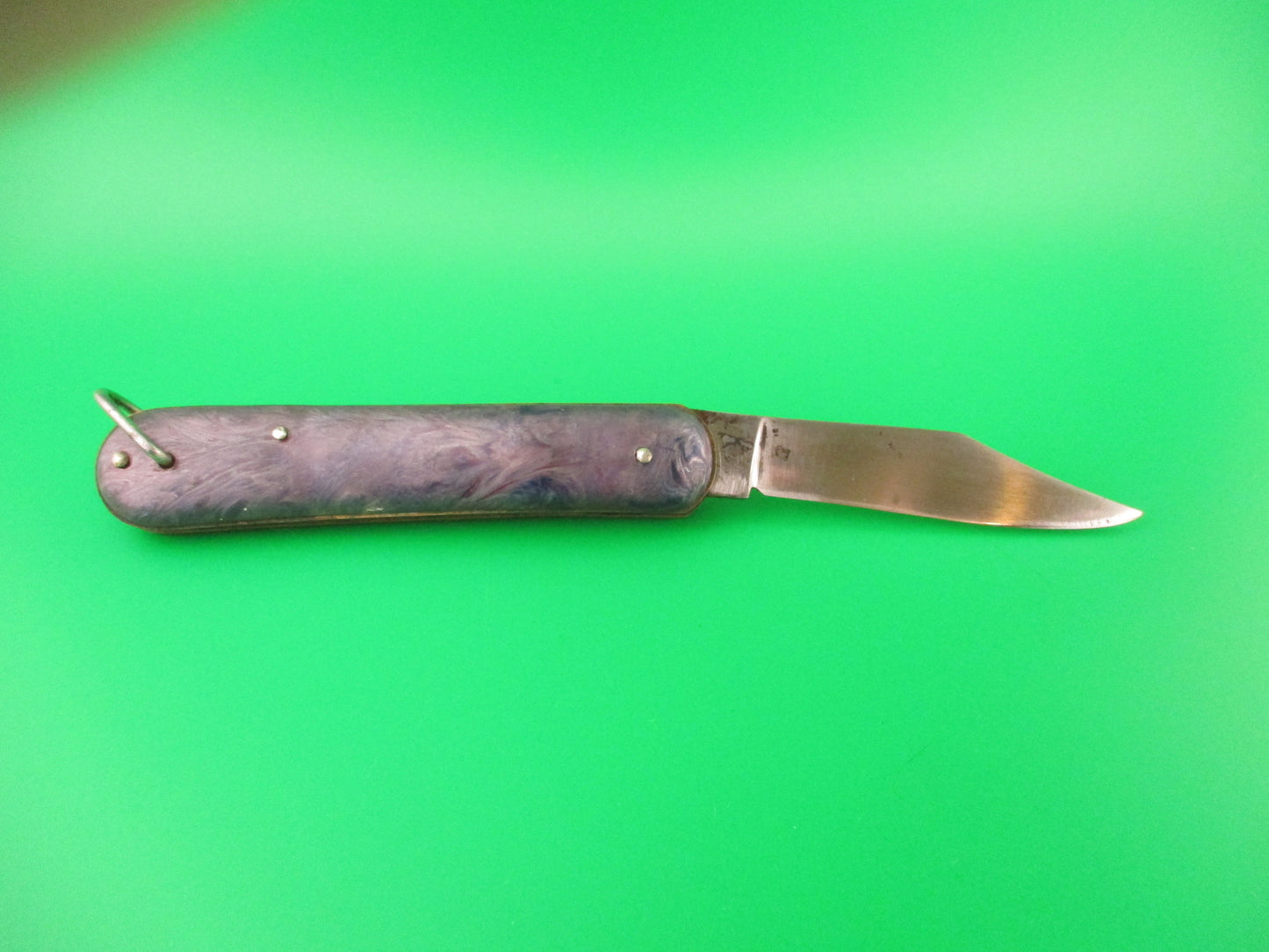 Edgemaster Fatjack Purple swirl vintage 1950 switchblade knife