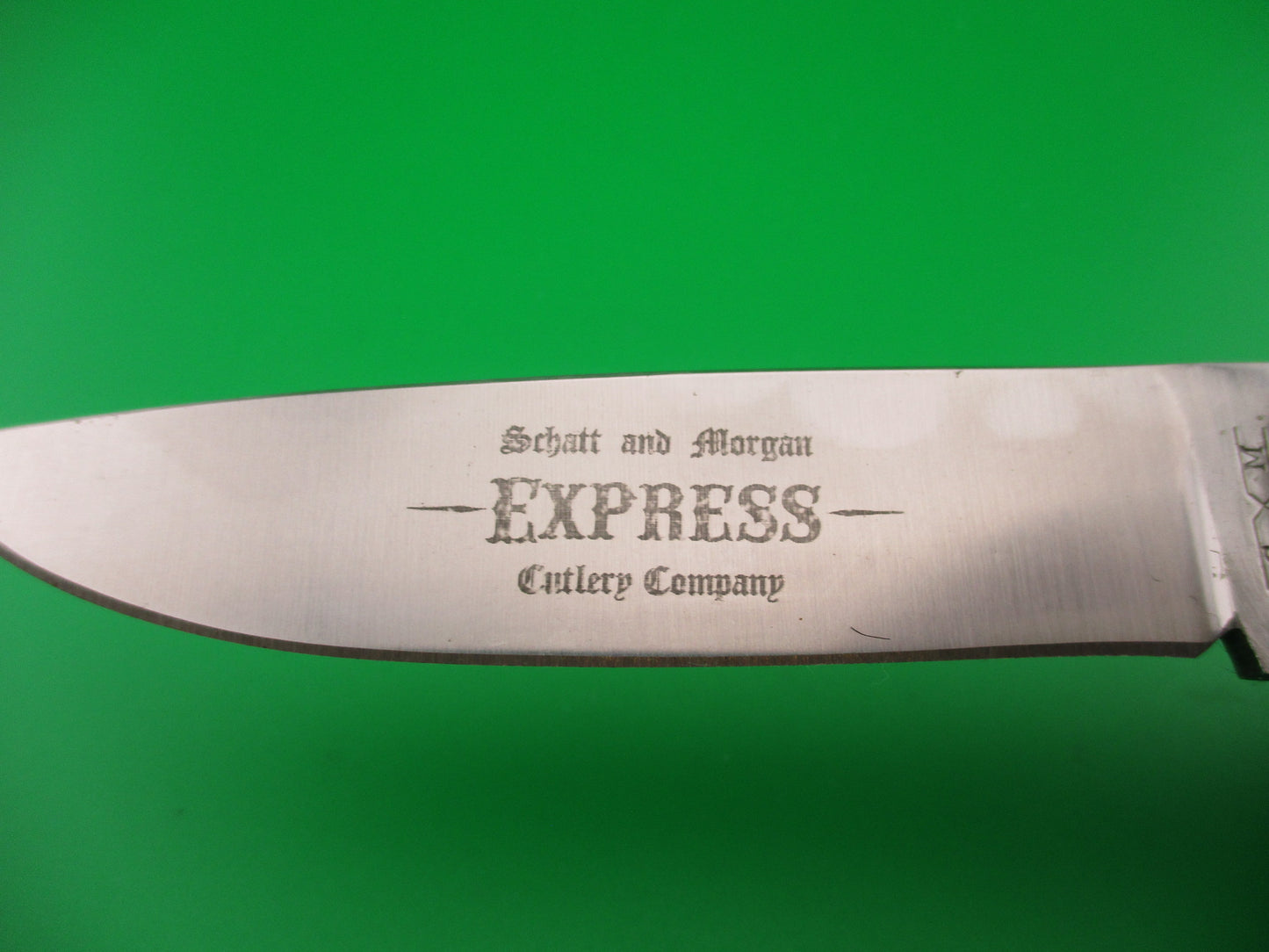 Schatt & Morgan #3 EXP S&M EXPRESS Drop point Smooth bone automatic knife