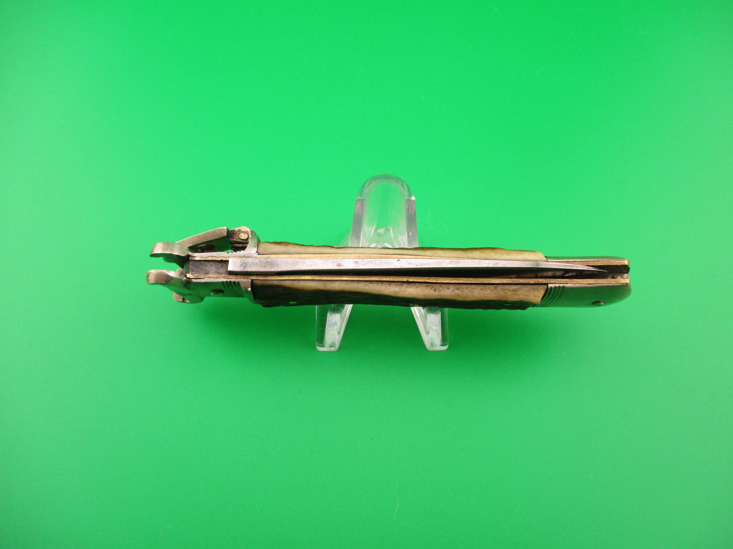 OTHELLO ANTON WINGEN JR SOLINGEN GERMANY 11cm Stag lever Shell puller switchblade