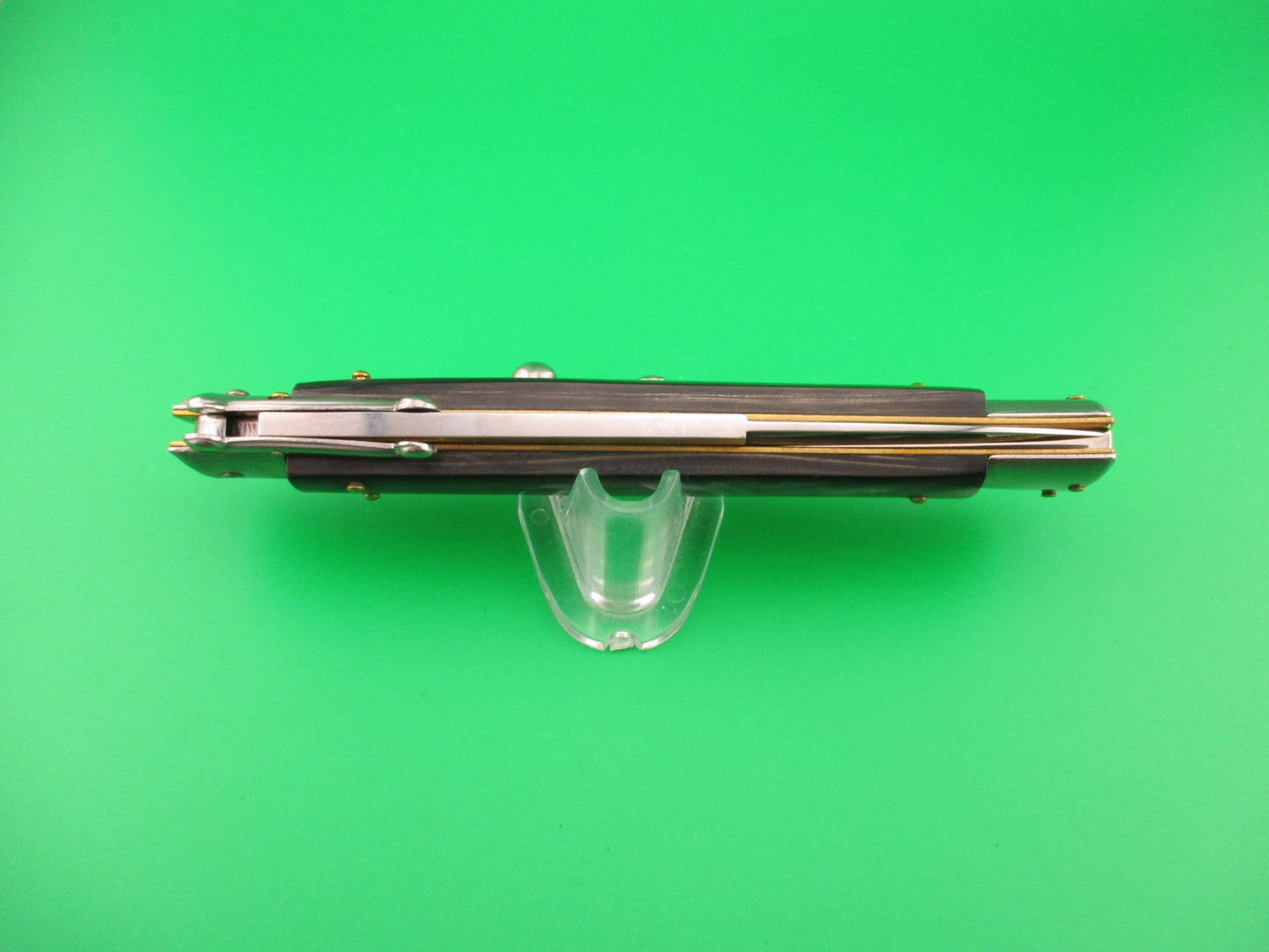 FRANK B ITALY 28cm Italian Swing Guard Dark Horn automatic knife