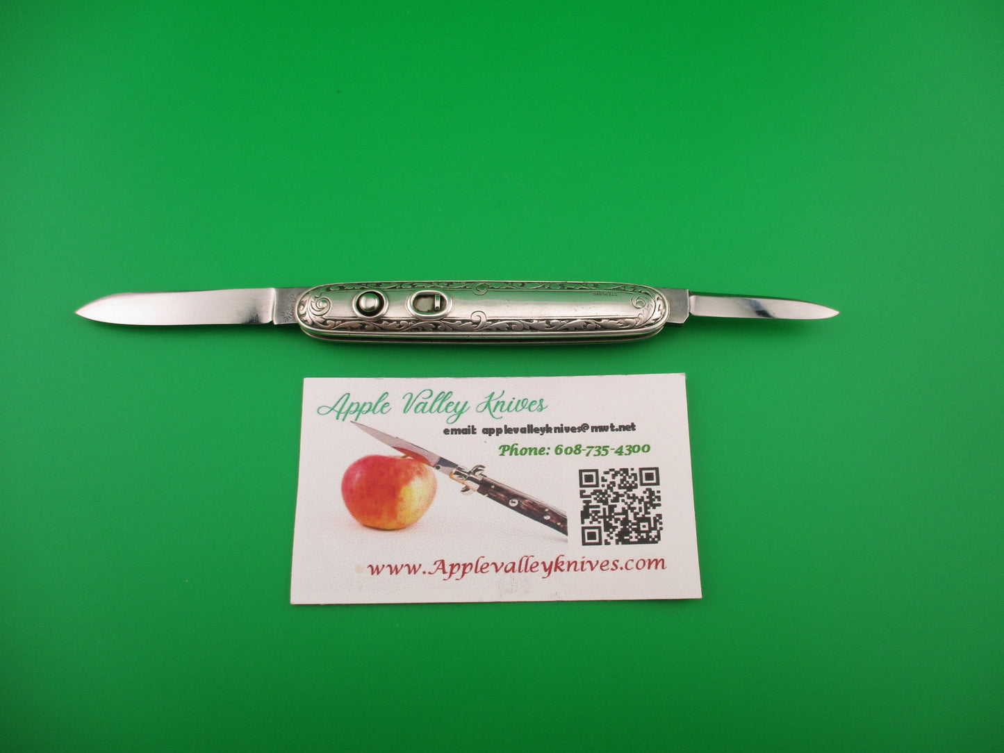 SHAPLEIGH HDW CO DE S13SS Medium Sterling double vintage automatic knife