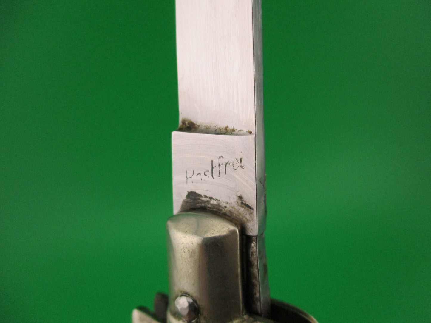 Rostfrei (slant) PATENT 22cm Italian BoBc Pearlex Vintage 1960s automatic knife