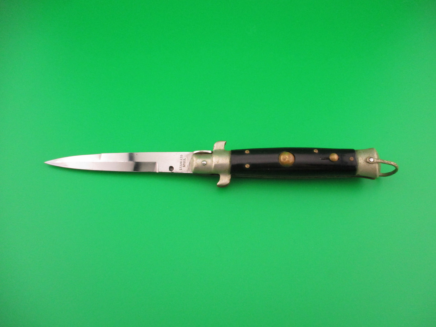 STAINLESS STEEL 18cm Japanese Picklock Vintage 1960s automatic knife