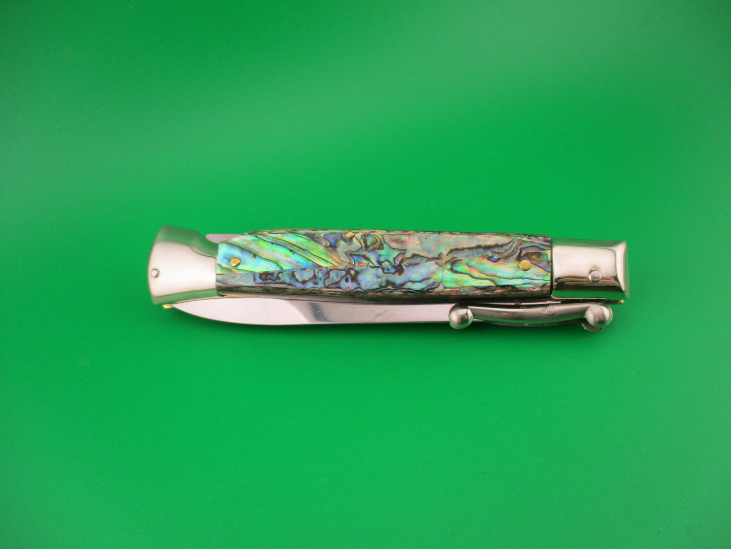 DM Dolphin SPADON 23cm Italian Swing Guard Abalone automatic knife