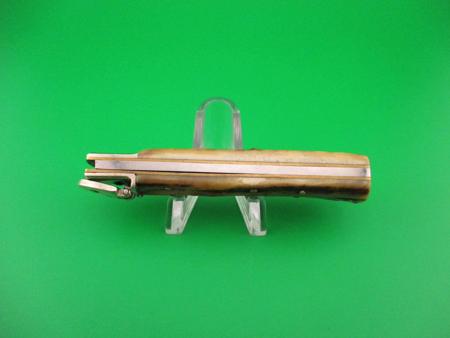 Hubertus SOLINGEN 9cm German Stag Lever Slim line automatic knife