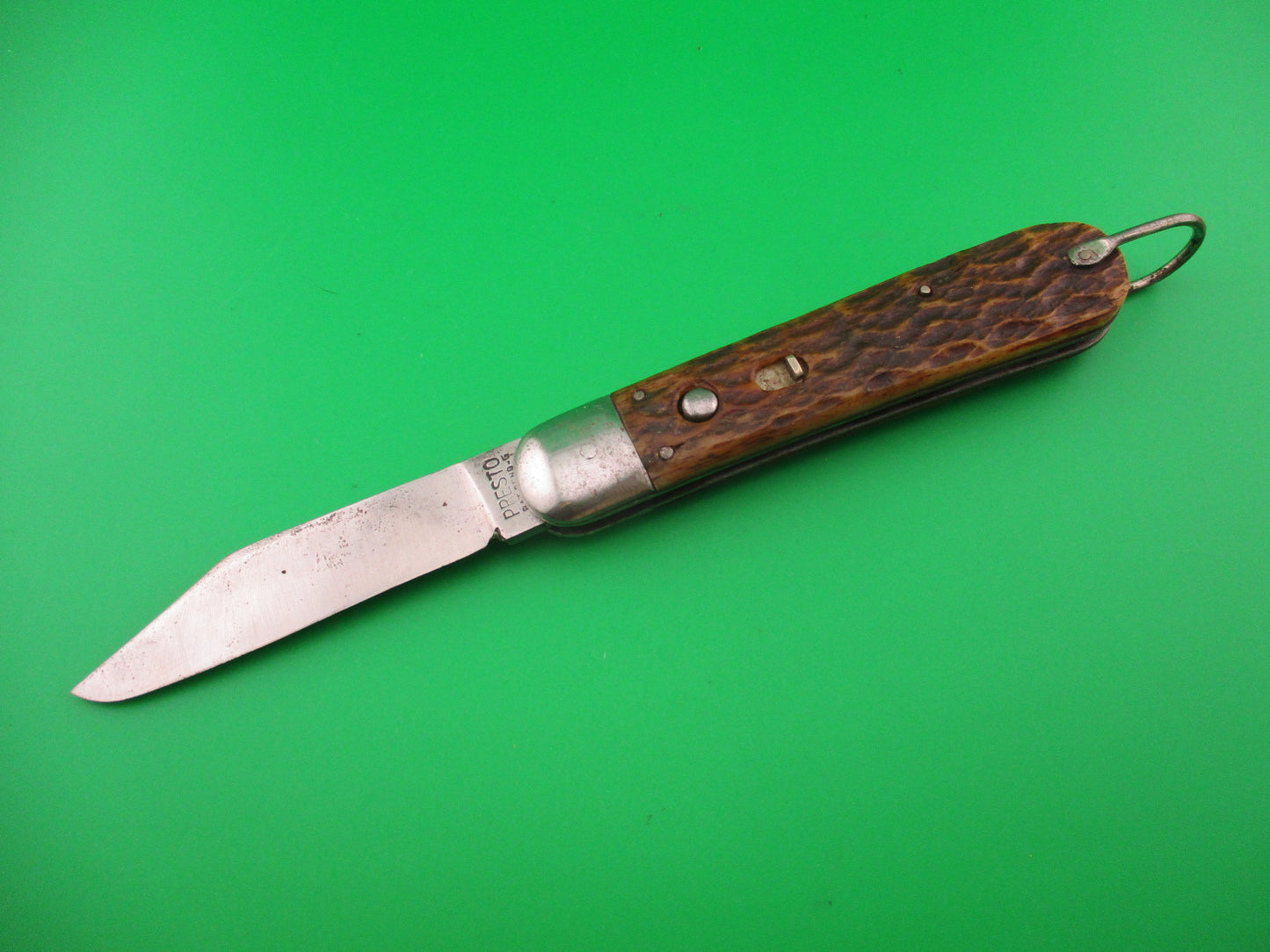 PRESTO M2 Bone WWII vintage Paratrooper automatic knife