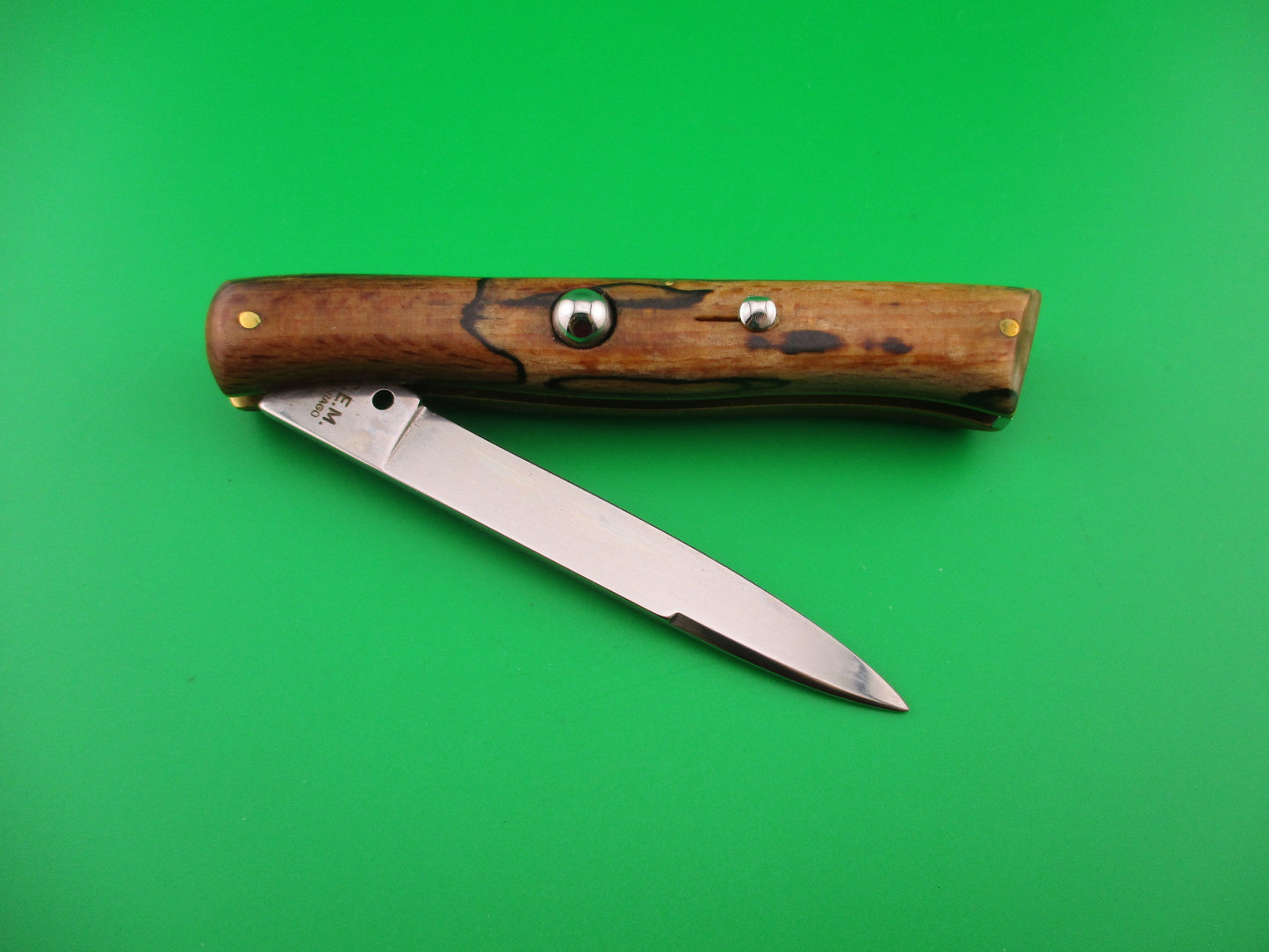CEM MANIAGO 21cm Italian lockback Honey & Cream horn DM automatic knife