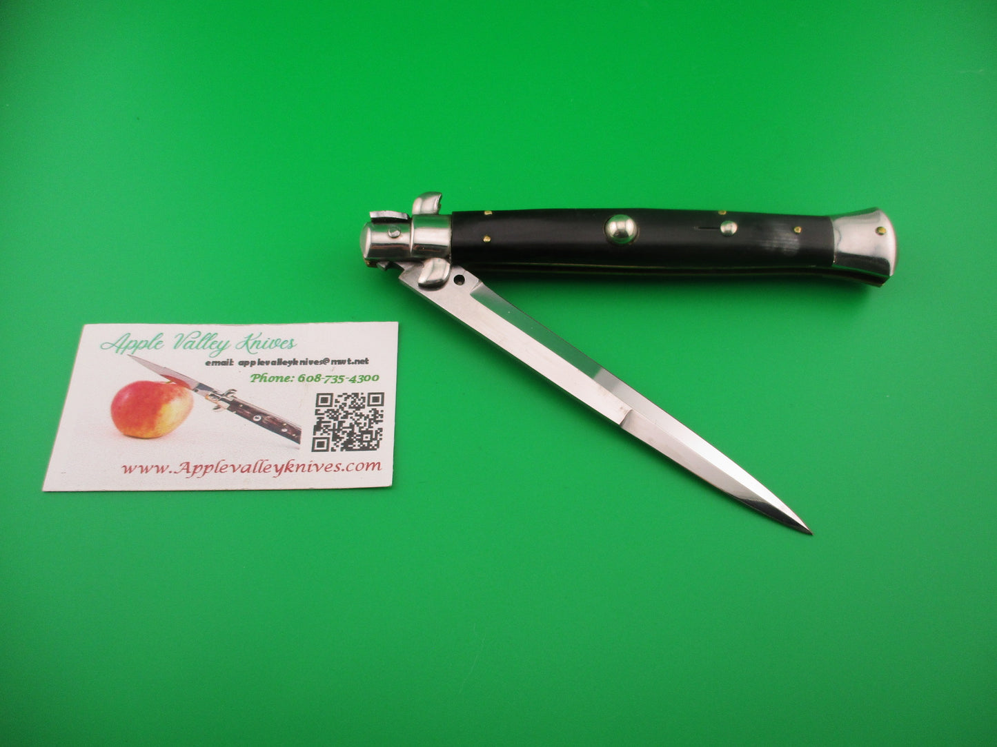 Sterile 28cm Italian Picklock 1950s vintage Black automatic knife