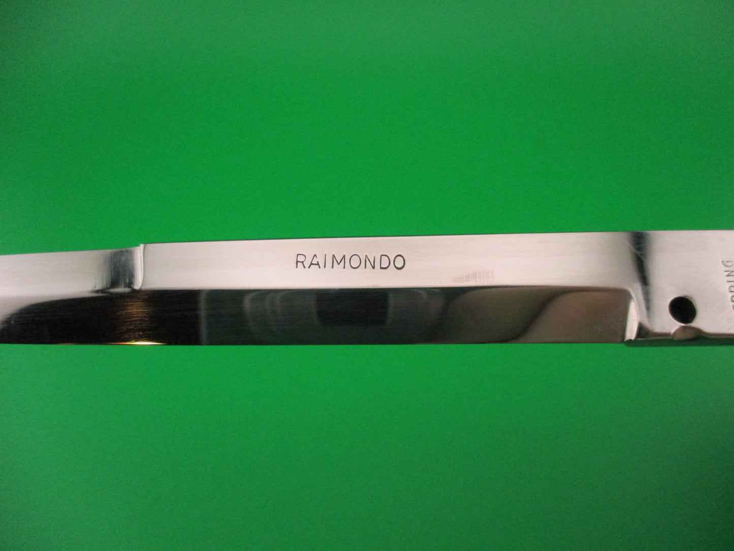 RAIMONDO SPRING ROSTFREI 28cm Italian Picklock Black 1950s automatic knife