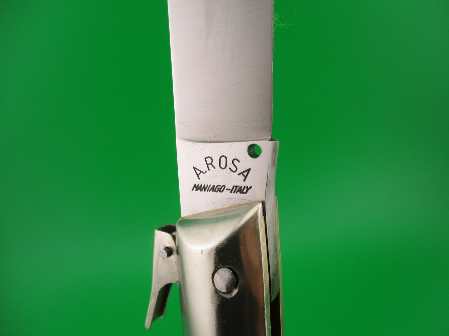 AROSA MANIAGO ITALY D.M. 27cm Italian Pattada Stag fulcrum automatic knife
