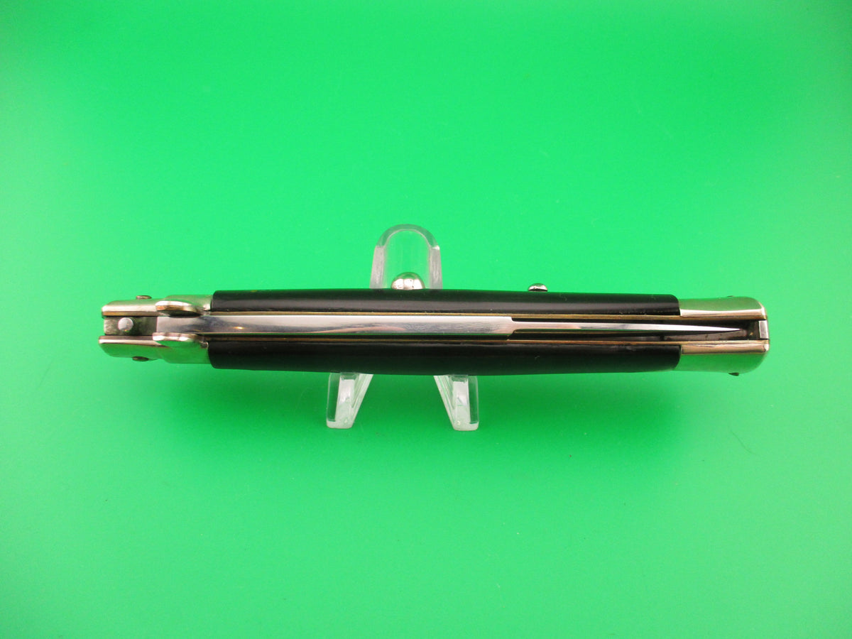 RAIMONDO SPRING ROSTFREI 28cm Italian Picklock Black 1950s automatic knife