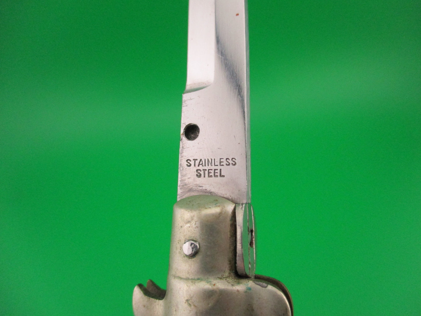 STAINLESS STEEL 18cm Japanese Picklock Vintage 1960s automatic knife