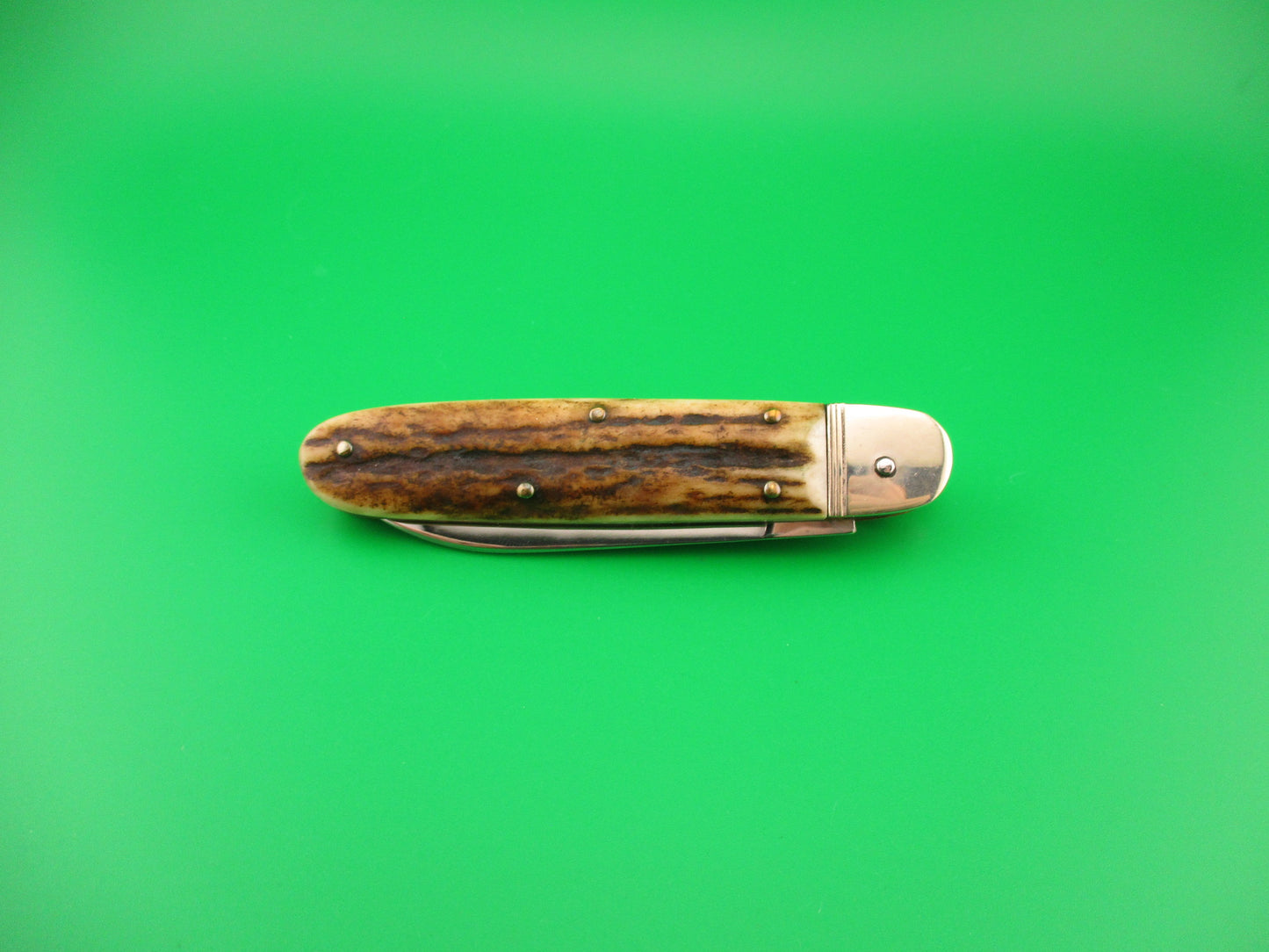 Hubertus SOLINGEN 10cm German Cigar Stag Lever automatic knife