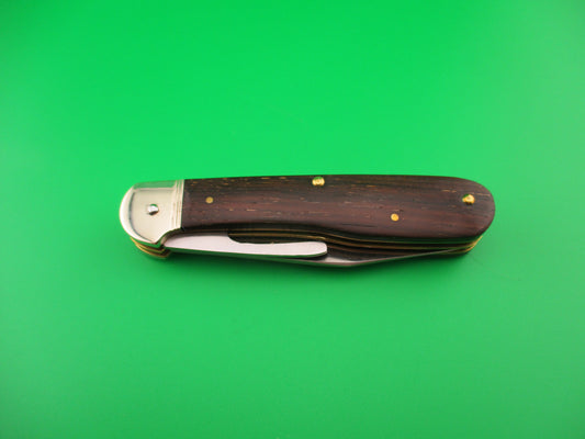 Hubertus SOLINGEN 10cm German Wood Pen Blade (cap lifter) release automatic knife