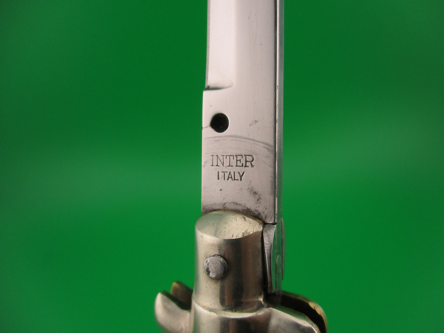 INTER ITALY 20cm Italian Picklock 1950s Vintage Bayonet blade automatic knife