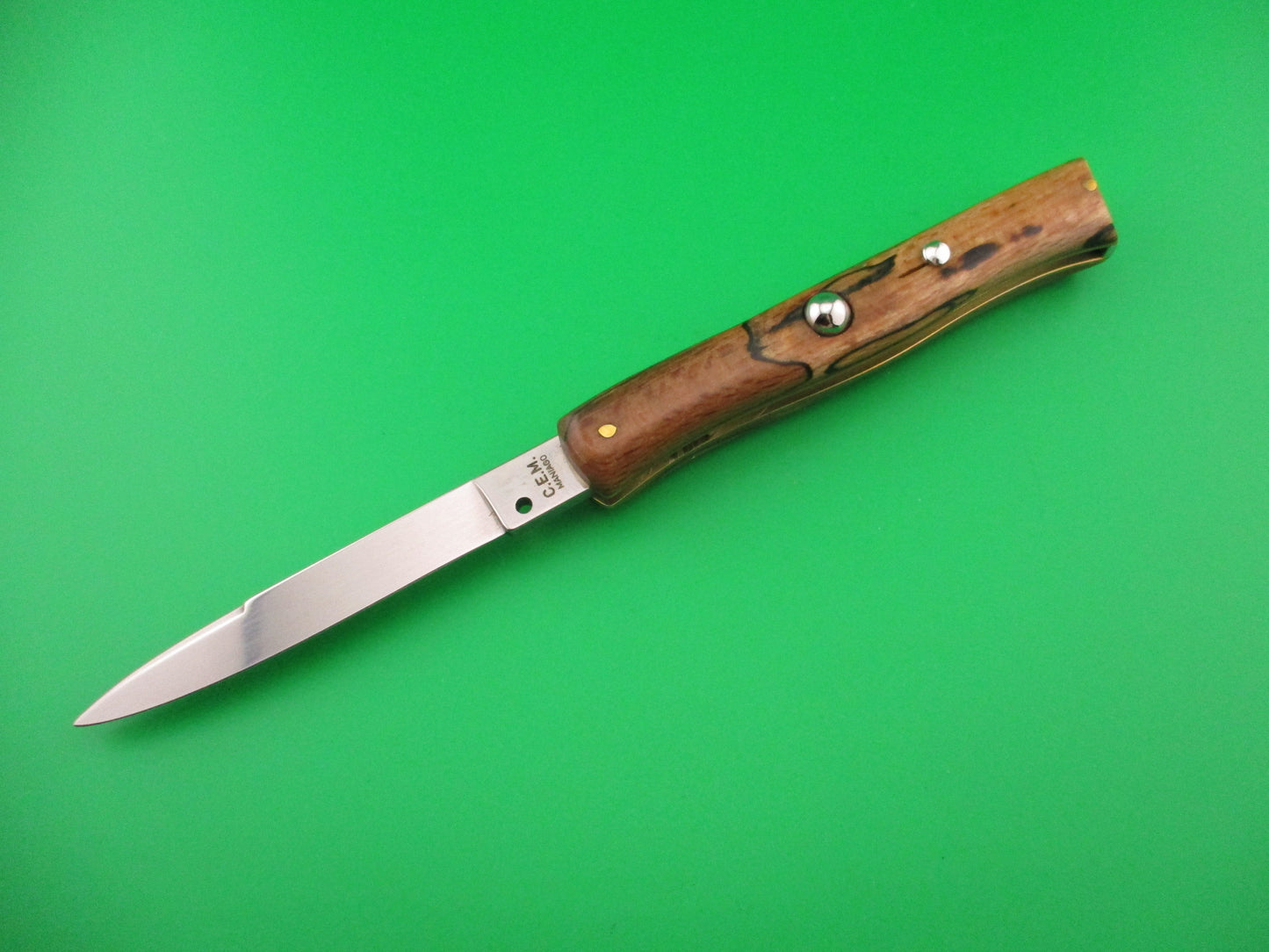 CEM MANIAGO 21cm Italian lockback Honey & Cream horn DM automatic knife