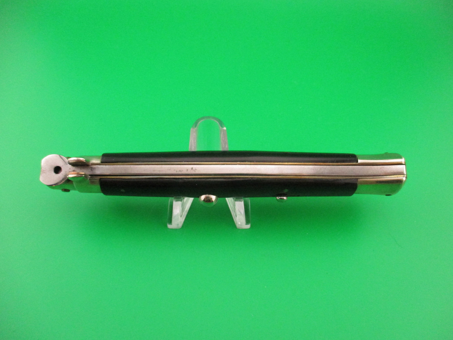 RAIMONDO SPRING ROSTFREI 28cm Italian Picklock Black 1950s automatic knife