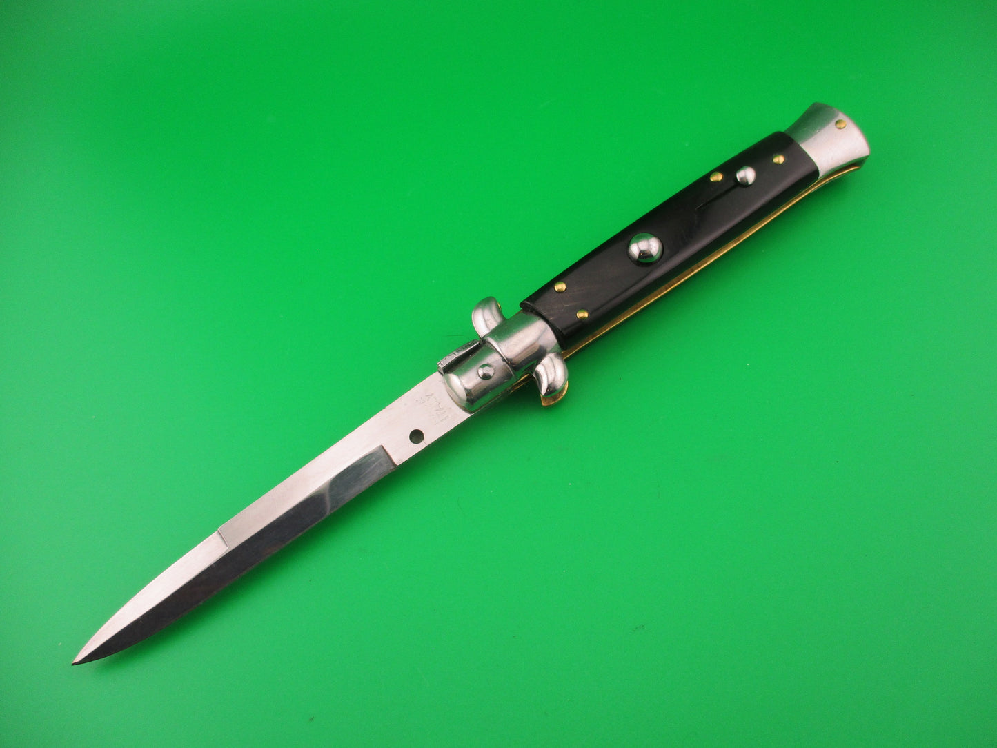 MADE ITALY 23cm Italian Swivel bolster stiletto vintage automatic knife