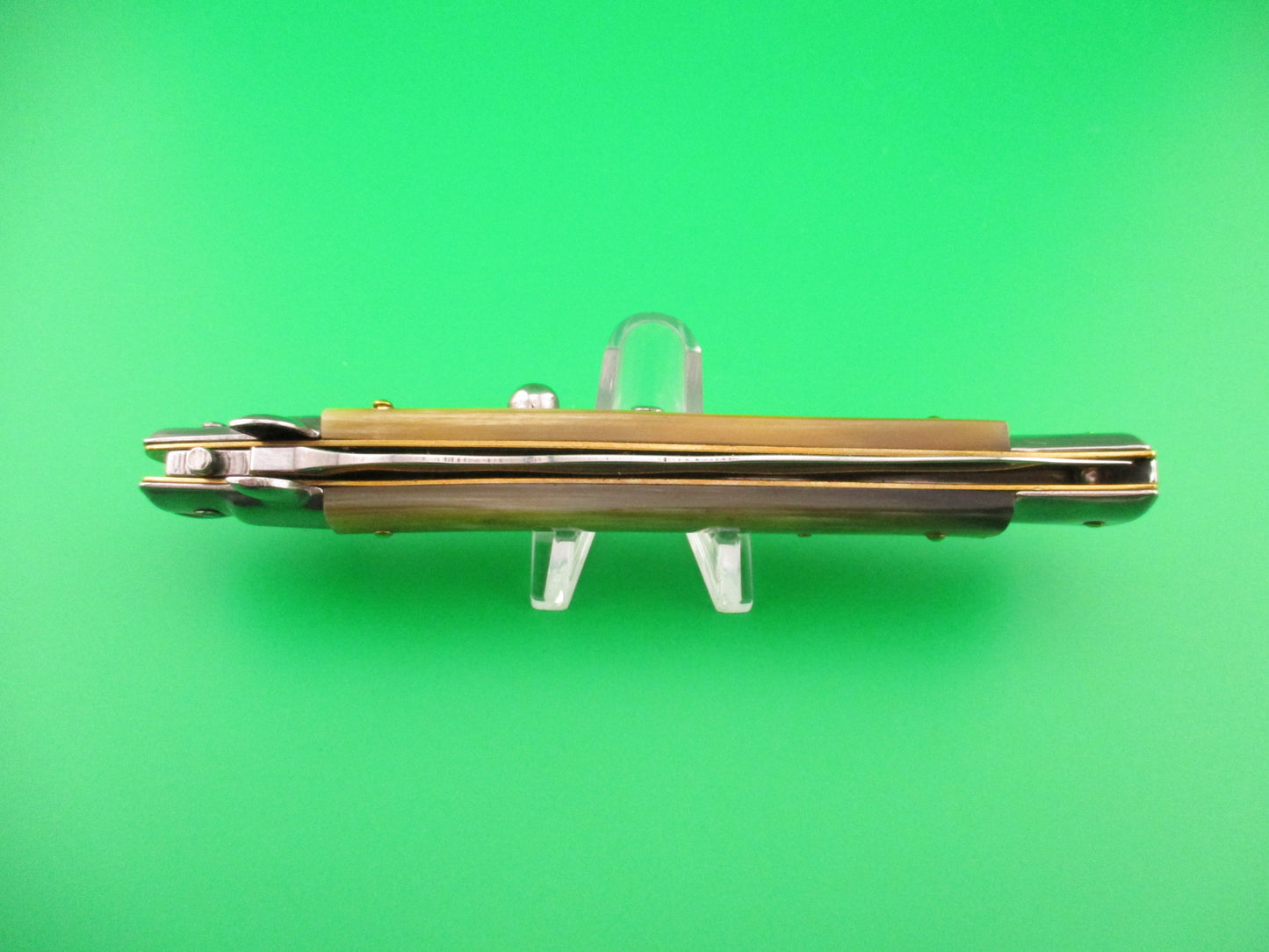 Frank B Italy 28cm Italian Swivel bolster KRIS blade Honey Horn automatic knife