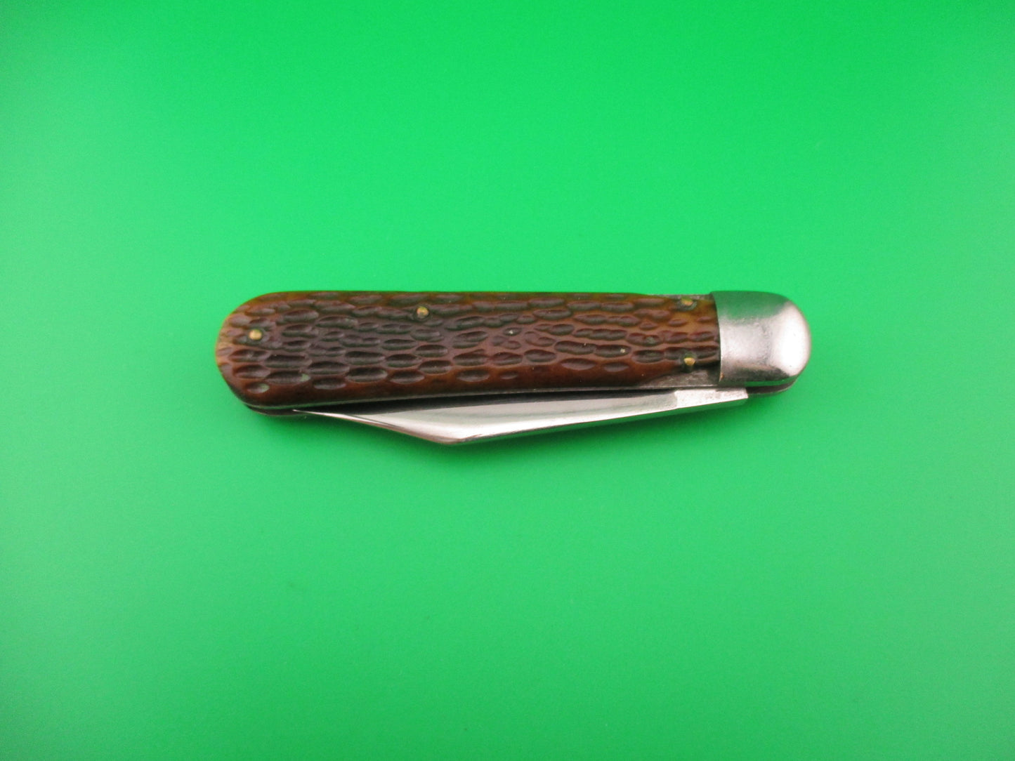 SHAPLEIGH HDW CO DE Scout jigged bone switchblade knife by Schrade