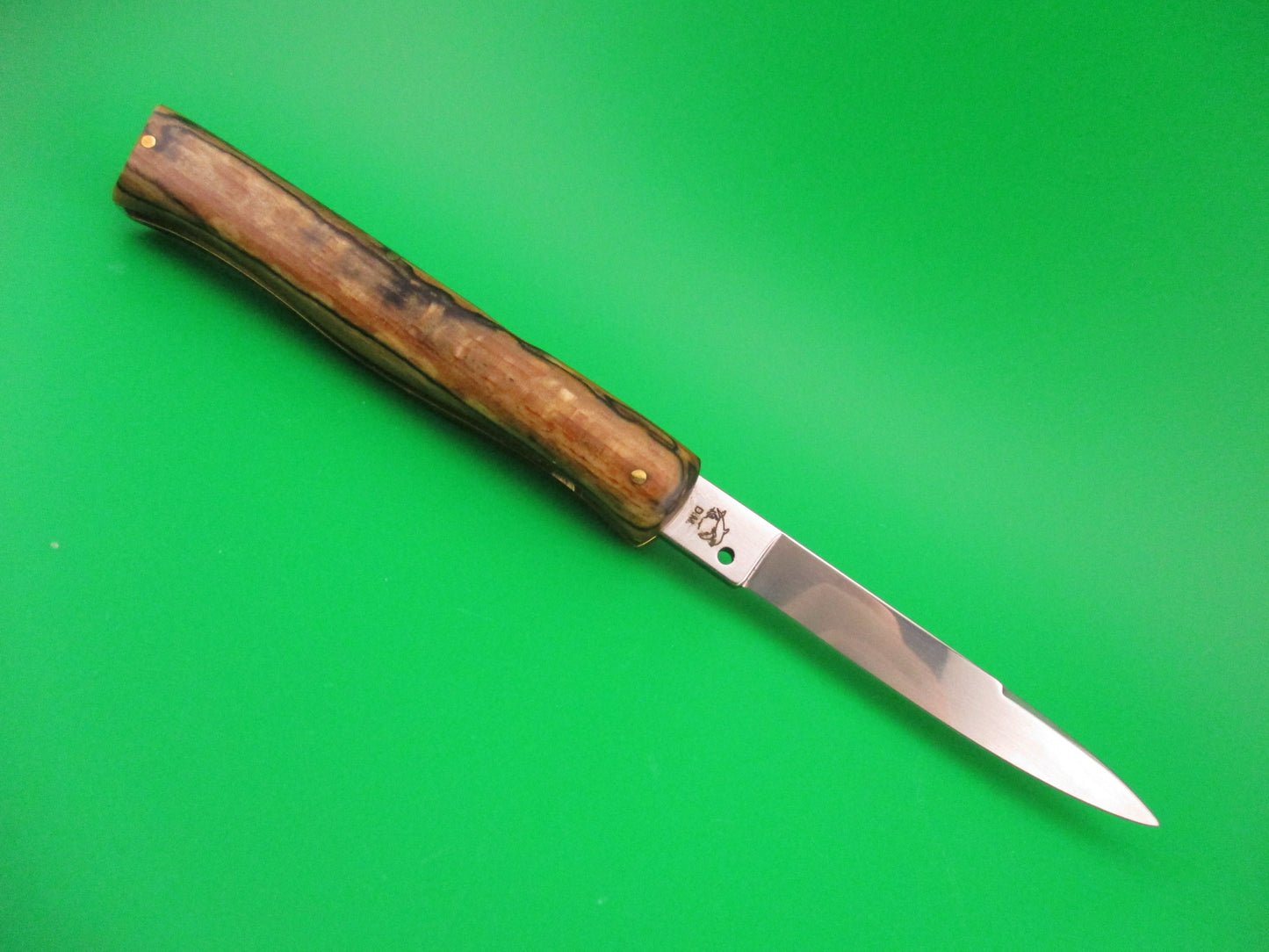 CEM MANIAGO 21cm Italian lockback Honey & Cream horn DM automatic knife