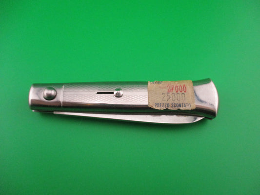 ROSTFREI 20cm Italian All Metal Bolster Button Vintage automatic knife NOS