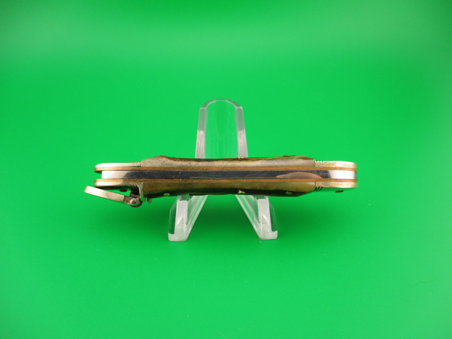 Hubertus Liliput 8cm German Lever Stag vintage automatic knife