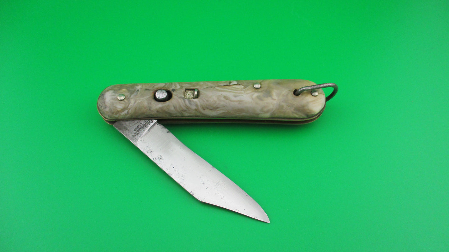 Edgemaster Fatjack Smokey swirl vintage switchblade knife