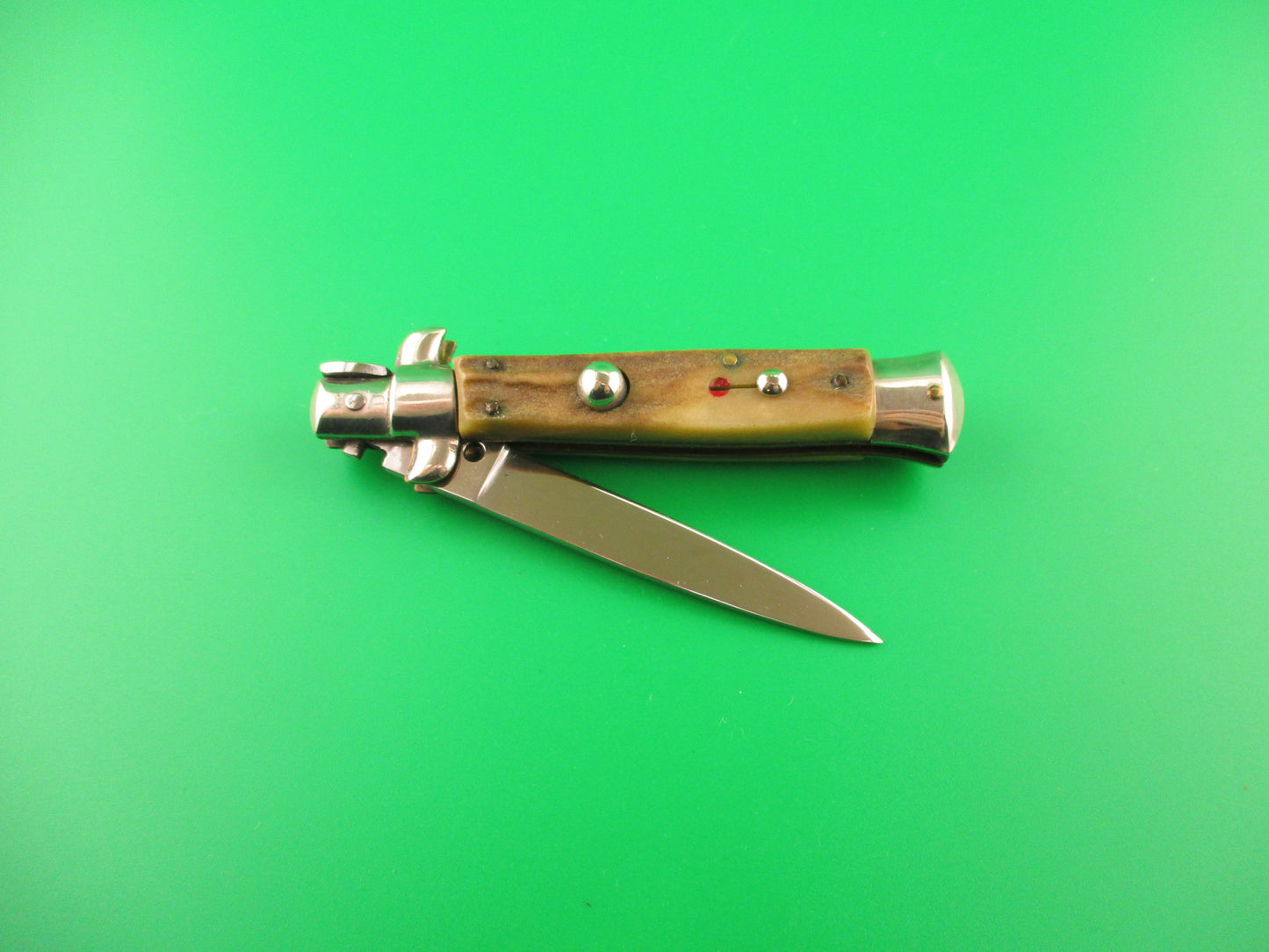 C JUL HERBERT ROSTFREI 18cm Italian Transitional Stiletto Stag Red Dot automatic