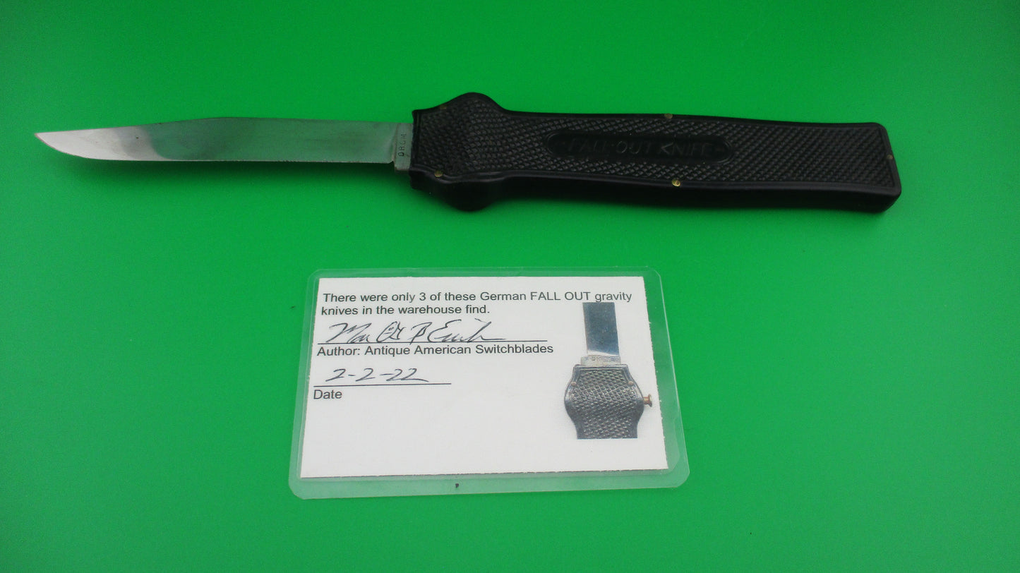 DRGM 24cm GERMANY FALL OUT Gravity knife from 2020 Mexico find NOS